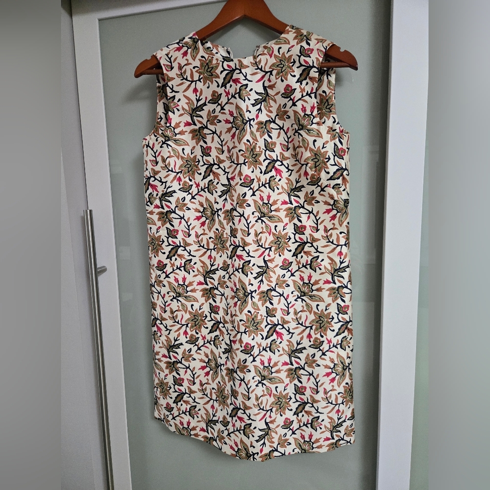 Tory Burch Silk Sleeveless Floral Midi Dress Size 2